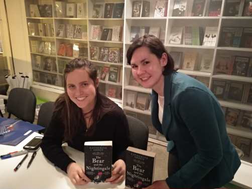 Katherine Arden and me on book signing in Croatia